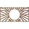 Ekena Millwork Hoover Wood Fretwork Pierced Ceiling Medallion, Walnut, 38"W x 19"H x 14 1/4"ID x 1/4"T CMWP38X19X0250HOWA - alternate 5